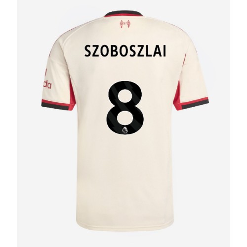 Stroje piłkarskie Liverpool Dominik Szoboszlai #8 Koszulka Wyjazdowej 2025-26 Krótki Rękaw